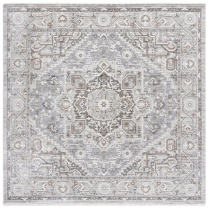 Safavieh Lauren Ralph Clover Medallion Runner Rug Traditional Floral Polyester Hallway Accent 6'-7" x 6'-7" (Square) LRL1272F-7SQ