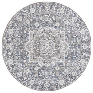 Safavieh Lauren Ralph Polyester Runner Rug Traditional Pattern for Hallways and Entryways 6'-7" x 6'-7" Round LRL1272M-7R