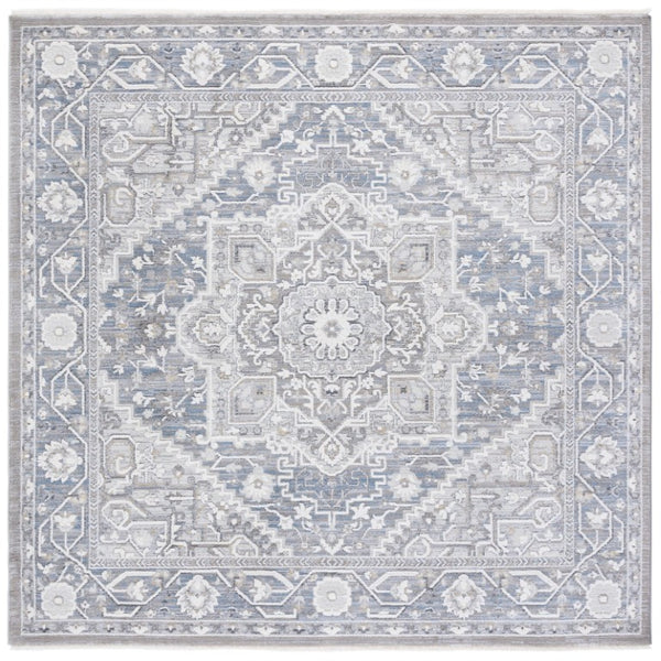 Safavieh Lauren Ralph Polyester Runner Rug Traditional Pattern for Hallways and Entryways 6'-7" x 6'-7" Square LRL1272M-7SQ
