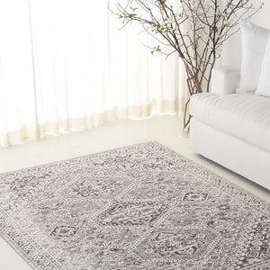 Safavieh Lauren Ralph Clover Floral Runner Rug Polyester Heritage Hallway Accent in Grey 6'-3" x 8'-9" LRL1274F-6