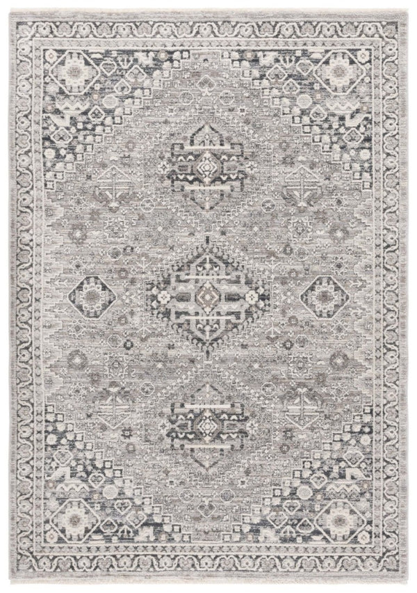 Safavieh Lauren Ralph Clover Floral Runner Rug Polyester Heritage Hallway Accent in Grey 6'-3" x 8'-9" LRL1274F-6