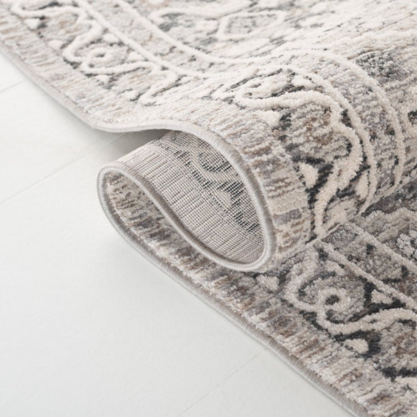 Safavieh Lauren Ralph Clover Floral Runner Rug Polyester Heritage Hallway Accent in Grey 8'-0" x 10'-0" LRL1274F-8