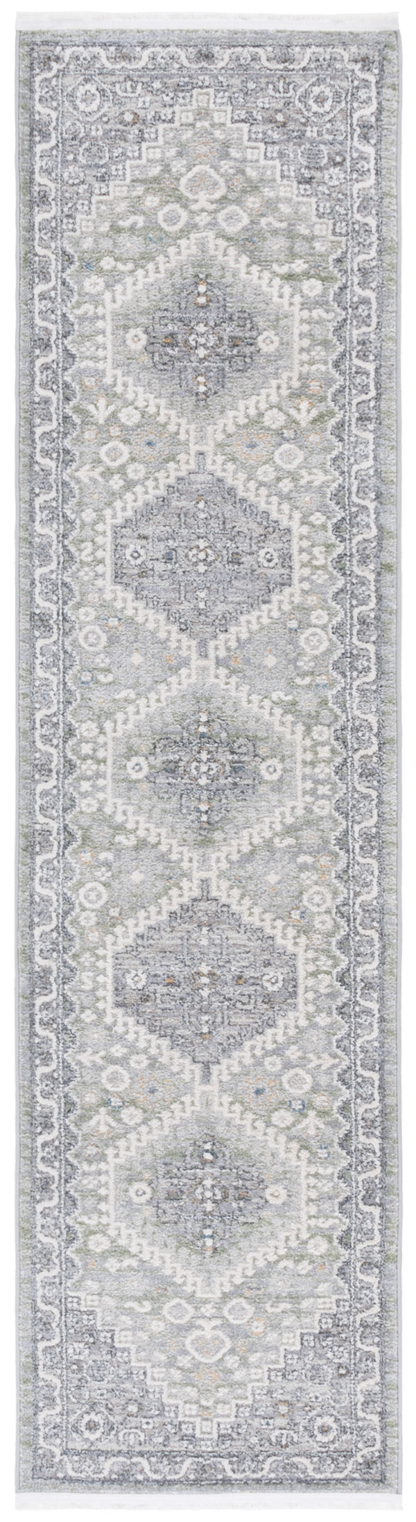Safavieh Lauren Elegant Clover Area Rug 9X12 Grey Sage Power-Loomed Turkish Low-Profile Durable Design 9'-0" x 12'-0" LRL1274W-9