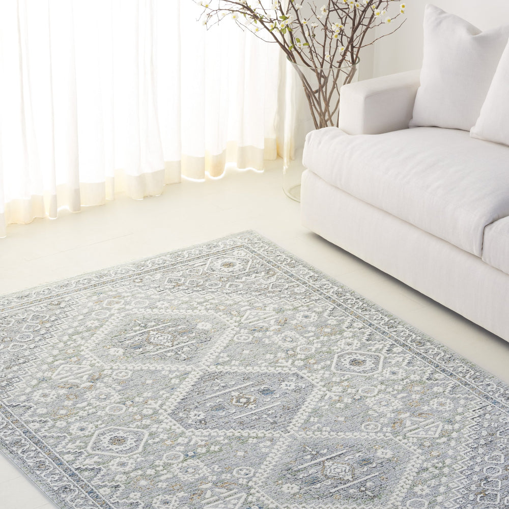 Safavieh Lauren Ralph Lauren Clover Area Rug In Grey Sage Tones — Power-Loomed, Low-Profile, Durable Elegance 6'-3" x 8'-9" LRL1274W-6