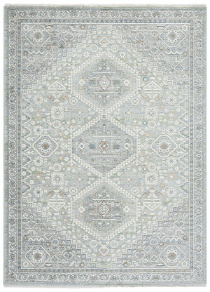 Safavieh Lauren Elegant Clover Area Rug 9X12 Grey Sage Power-Loomed Turkish Low-Profile Durable Design 9'-0" x 12'-0" LRL1274W-9