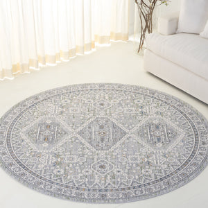 Safavieh Lauren Elegant Clover Area Rug 9X12 Grey Sage Power-Loomed Turkish Low-Profile Durable Design 9'-0" x 12'-0" LRL1274W-9