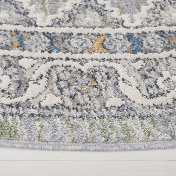 Safavieh Lauren Ralph Clover Traditional Motif Polyester Runner Rug for Hallways and Entryways 6'-7" x 6'-7" Round LRL1274W-7R
