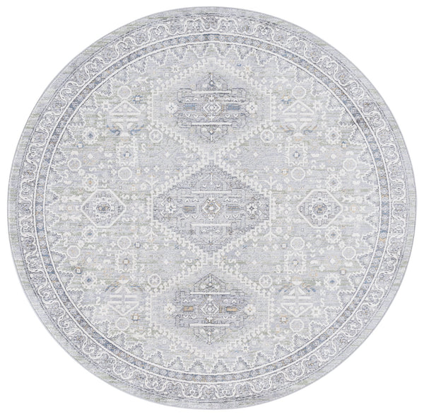 Safavieh Lauren Ralph Lauren Clover Area Rug In Soft Grey And Sage, Low-Profile 3/8" Pile, Timeless Style 5'-0" x 7'-0" LRL1274W-5