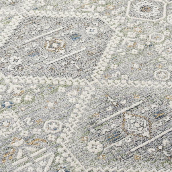 Safavieh Lauren Ralph Clover Traditional Motif Polyester Runner Rug for Hallways and Entryways 6'-7" x 6'-7" Square LRL1274W-7SQ