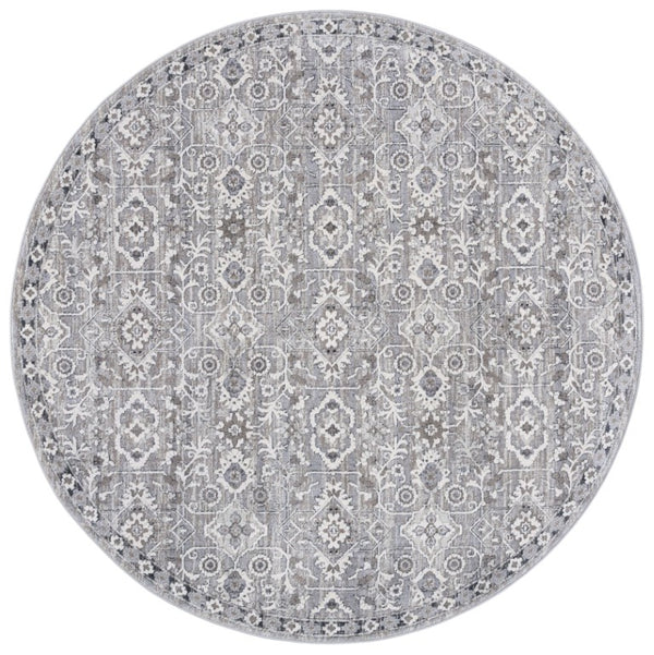 Safavieh Lauren Ralph Clover Ornate Floral Polyester Runner Rug for Hallways and Entryways 6'-7" x 6'-7" (Round) LRL1276F-7R