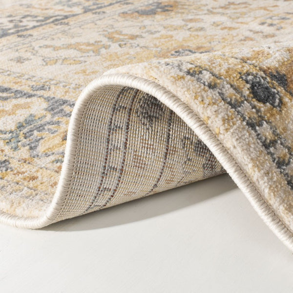 Safavieh Lauren Ralph Flatweave Polypropylene Accent Rug Floral Motifs Neutral Beige Grey 2'-2" x 8'-0" LRL1282K-28