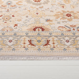 Safavieh Lauren Ralph Flatweave Polypropylene Accent Rug Floral Motifs Neutral Beige Grey 2'-2" x 8'-0" LRL1282K-28