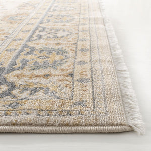 Safavieh Lauren Ralph Flatweave Polypropylene Accent Rug Floral Motifs Neutral Beige Grey 5'-1" x 7'-6" LRL1282K-5