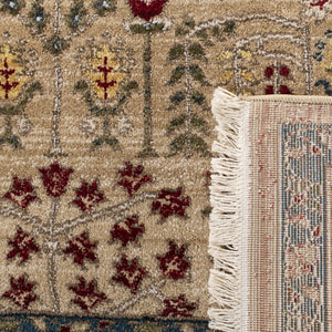 Safavieh Lauren Ralph Flatweave Polypropylene Area Rug Floral Geometric Beige Navy Border LRL1297D-6
