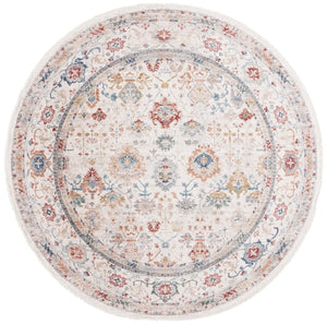 Safavieh Lauren Ralph Traditional Power-Loomed Polyester Cotton Rug for Living and Dining Rooms 6'-7" x 6'-7" Round LRL1400A-7R