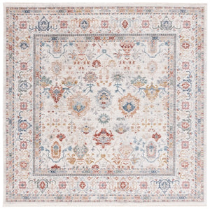 Safavieh Lauren Ralph Traditional Power-Loomed Polyester Cotton Rug for Living and Dining Rooms 6'-7" x 6'-7" Square LRL1400A-7SQ