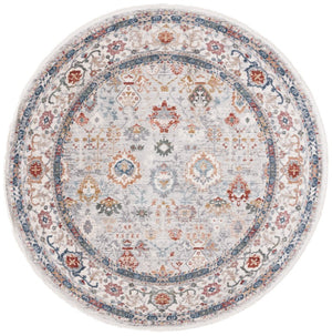 Safavieh Lauren Ralph Traditional Power Loomed Polyester Cotton Blend Rug for Large Rooms 6'-7" x 6'-7" Round LRL1400F-7R