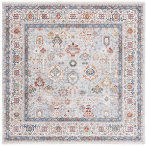 Safavieh Lauren Ralph Traditional Power Loomed Polyester Cotton Blend Rug for Large Rooms 6'-7" x 6'-7" Square LRL1400F-7SQ