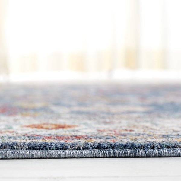 Safavieh Lauren Ralph Power-Loomed Turkish Area Rug in Navy Blue Ivory Traditional Pattern 10'-0" x 13'-2" LRL1400N-10