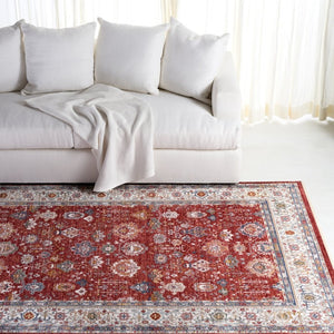 Safavieh Lauren Ralph Traditional Power Loomed Polyester Cotton Rug for Formal Living Spaces 6'-0" x 9'-2" LRL1400Q-6