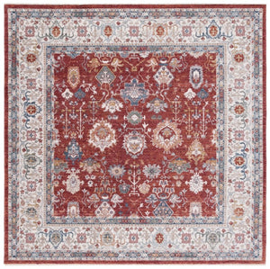 Safavieh Lauren Ralph Traditional Power Loomed Polyester Cotton Rug for Formal Living Spaces 6'-7" x 6'-7" Square LRL1400Q-7SQ