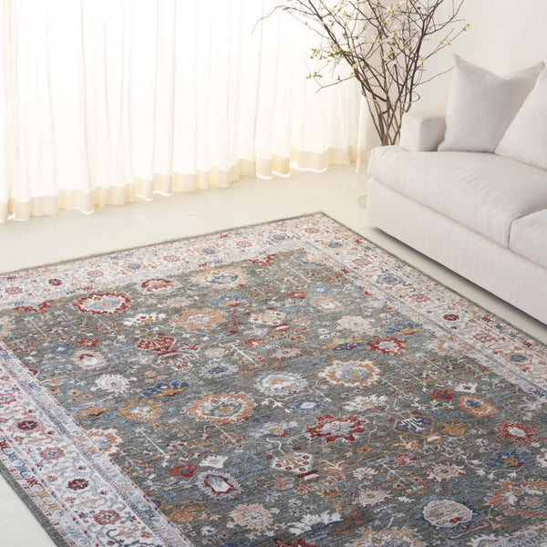 Safavieh Lauren Ralph Power Loomed Sage Ivory Area Rug Organic Neutral Polyester Blend 10'-0" x 13'-2" LRL1400W-10