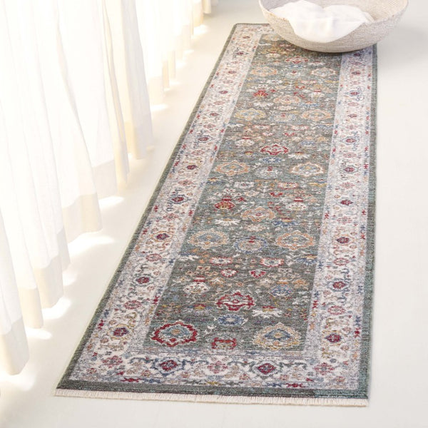 Safavieh Lauren Ralph Power Loomed Sage Ivory Area Rug Organic Neutral Polyester Blend 2'-0" x 8'-0" LRL1400W-28