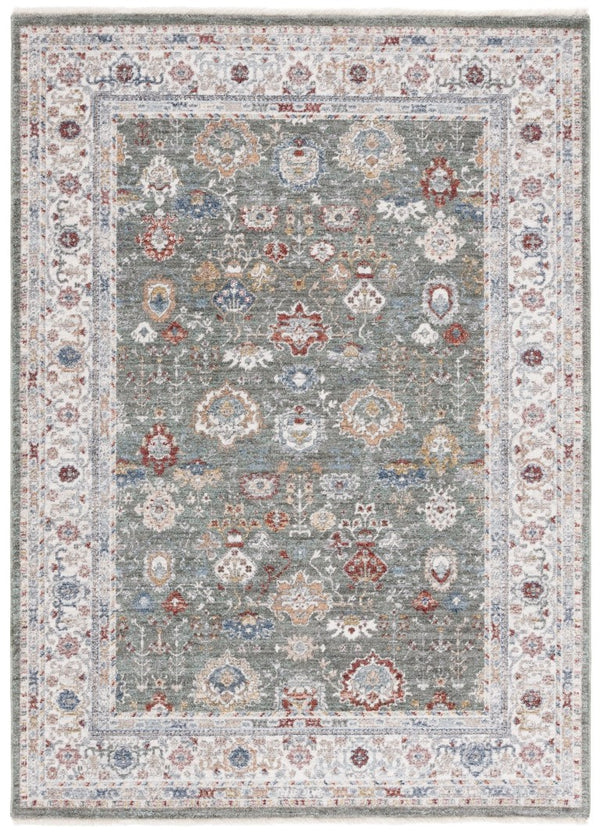 Safavieh Lauren Ralph Power Loomed Sage Ivory Area Rug Organic Neutral Polyester Blend 4'-0" x 6'-0" LRL1400W-4