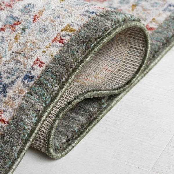 Safavieh Lauren Ralph Power Loomed Sage Ivory Area Rug Organic Neutral Polyester Blend 4'-0" x 6'-0" LRL1400W-4