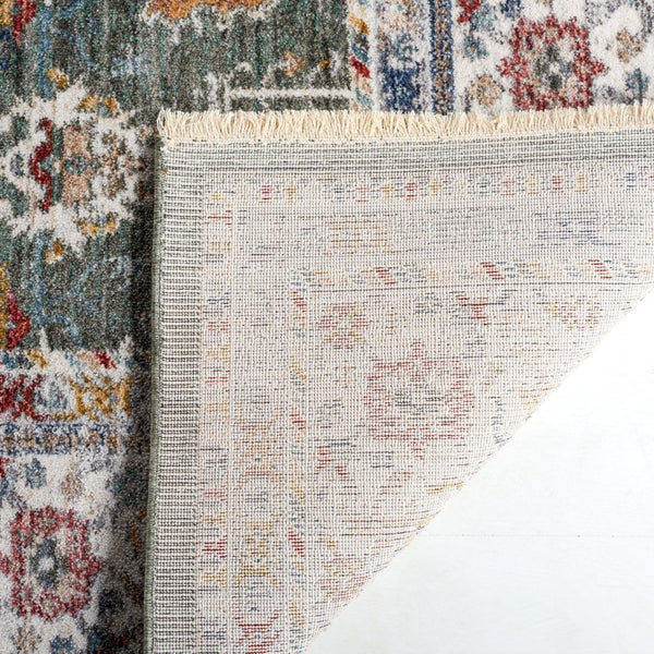 Safavieh Lauren Ralph Power Loomed Sage Ivory Area Rug Organic Neutral Polyester Blend 4'-0" x 6'-0" LRL1400W-4