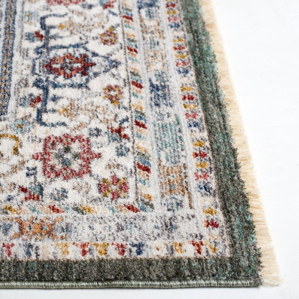 Safavieh Lauren Ralph Power Loomed Sage Ivory Area Rug Organic Neutral Polyester Blend 6'-0" x 9'-2" LRL1400W-6