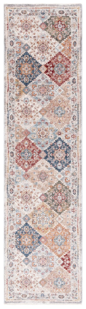 Safavieh Lauren Ralph Diamond Lattice Floral Area Rug Turkish Polyester Old World Living Room 2'-0" x 8'-0" LRL1401A-28