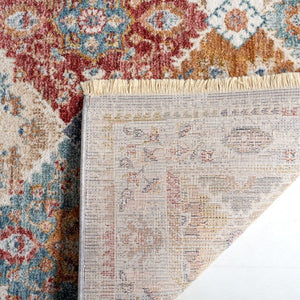 Safavieh Lauren Ralph Diamond Lattice Floral Area Rug Turkish Polyester Old World Living Room 2'-0" x 8'-0" LRL1401A-28