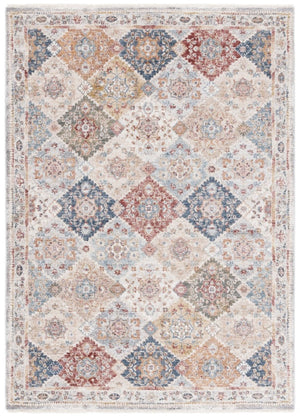 Safavieh Lauren Ralph Diamond Lattice Floral Area Rug Turkish Polyester Old World Living Room 4'-0" x 6'-0" LRL1401A-4
