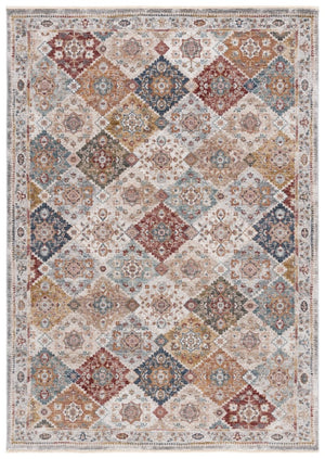 Safavieh Lauren Ralph Diamond Lattice Floral Area Rug Turkish Polyester Old World Living Room 5'-0" x 7'-0" LRL1401A-5