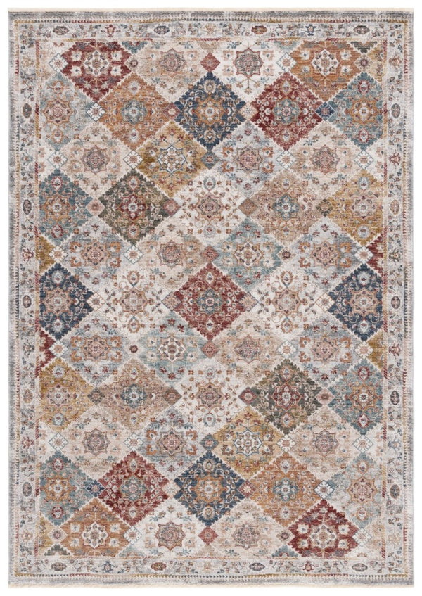 Safavieh Lauren Ralph Diamond Lattice Floral Area Rug Turkish Polyester Old World Living Room 5'-0" x 7'-0" LRL1401A-5