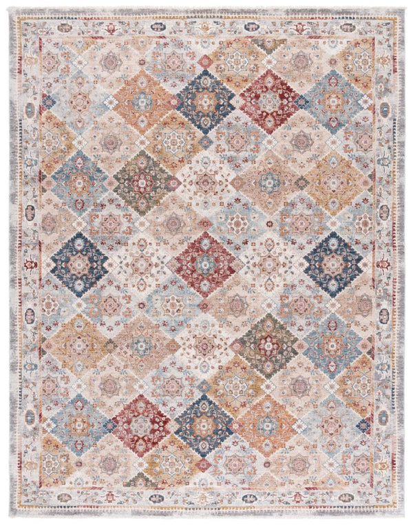 Safavieh Lauren Ralph Diamond Lattice Floral Area Rug Turkish Polyester Old World Living Room 8'-0" x 10'-2" LRL1401A-8