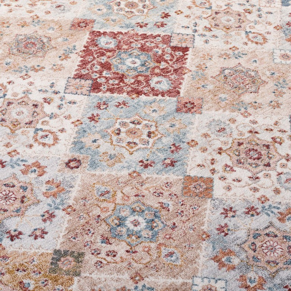 Safavieh Lauren Ralph Diamond Lattice Floral Area Rug Turkish Polyester Old World Living Room 9'-0" x 12'-6" LRL1401A-9