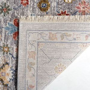 Safavieh Lauren Ralph Heriz Medallion Area Rug Power Loomed Polyester Blend for Living Rooms 5'-0" x 8'-0" LRL1402F-5