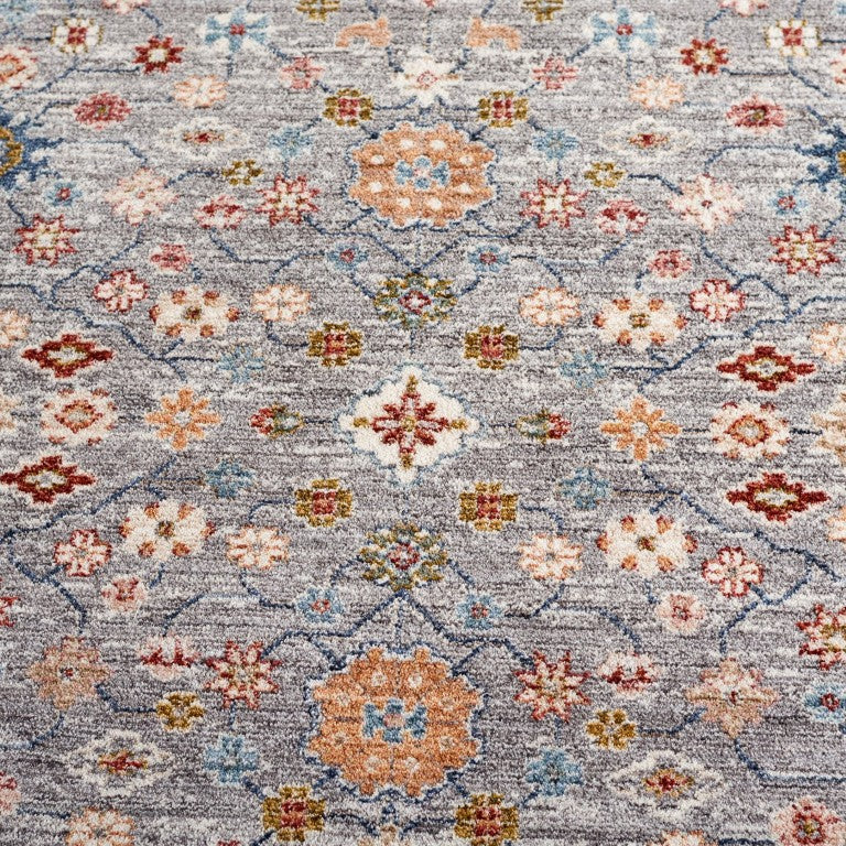 Safavieh Lauren Ralph Heriz Medallion Area Rug Power Loomed Polyester Blend for Living Rooms 5'-0" x 8'-0" LRL1402F-5