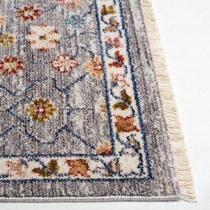 Safavieh Lauren Ralph Heriz Medallion Area Rug Power Loomed Polyester Blend for Living Rooms 6'-0" x 9'-2" LRL1402F-6