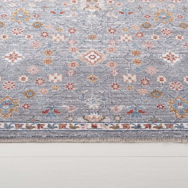 Safavieh Lauren Ralph Heriz Medallion Area Rug Power Loomed Polyester Blend for Living Rooms 6'-0" x 9'-2" LRL1402F-6