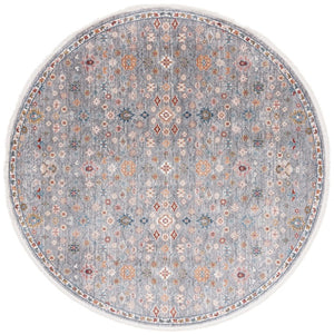 Safavieh Lauren Ralph Heriz Medallion Area Rug Power Loomed Polyester Blend for Living Rooms 6'-7" x 6'-7" Round LRL1402F-7R