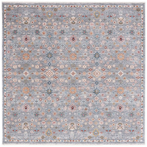 Safavieh Lauren Ralph Heriz Medallion Area Rug Power Loomed Polyester Blend for Living Rooms 6'-7" x 6'-7" Square LRL1402F-7SQ