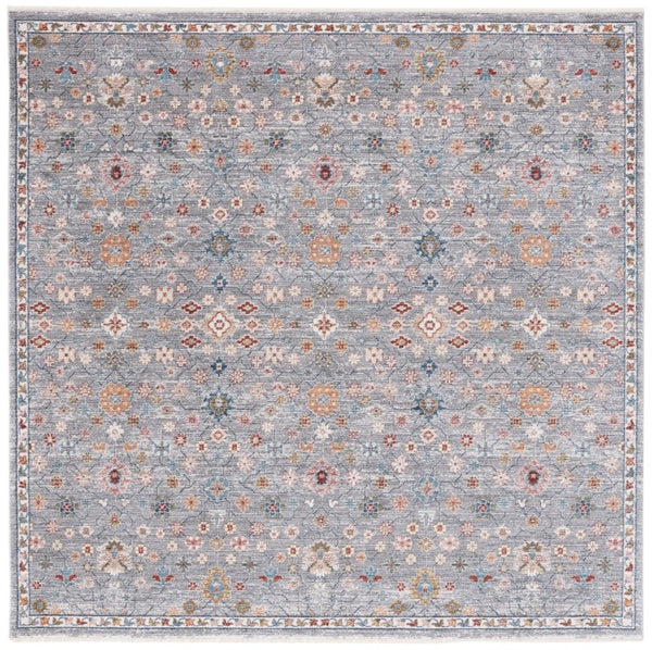 Safavieh Lauren Ralph Heriz Medallion Area Rug Power Loomed Polyester Blend for Living Rooms 6'-7" x 6'-7" Square LRL1402F-7SQ