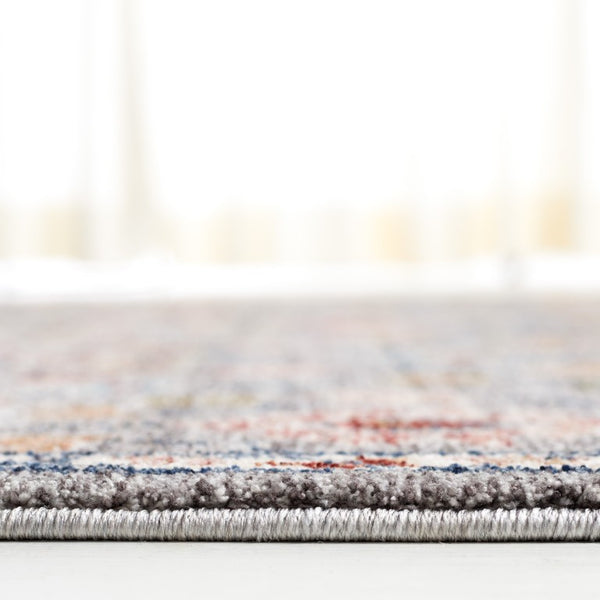 Safavieh Lauren Ralph Heriz Medallion Area Rug Power Loomed Polyester Blend for Living Rooms 6'-7" x 6'-7" Square LRL1402F-7SQ