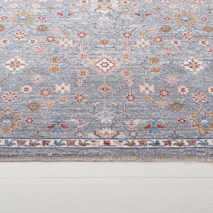 Safavieh Lauren Ralph Heriz Medallion Area Rug Power Loomed Polyester Blend for Living Rooms 6'-7" x 6'-7" Square LRL1402F-7SQ