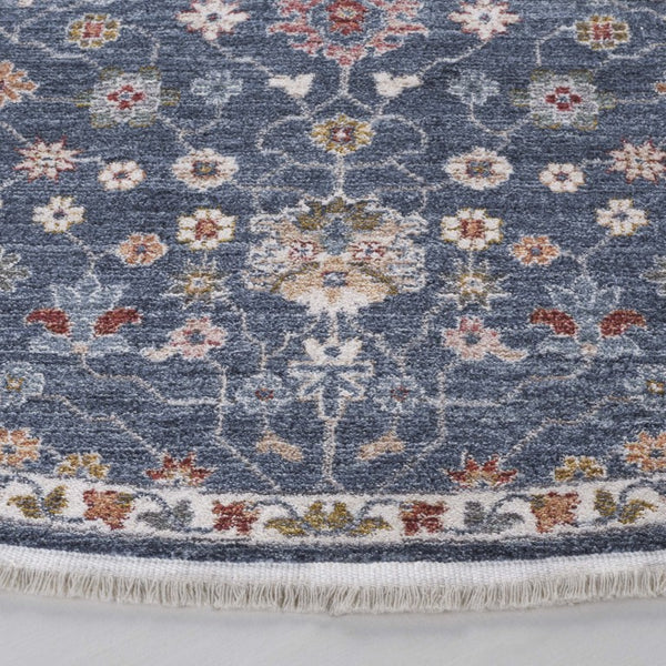 Safavieh Lauren Ralph Heriz Persian Medallion Polyester Area Rug for Living Dining Rooms 6'-7" x 6'-7" (Round) LRL1402N-7R