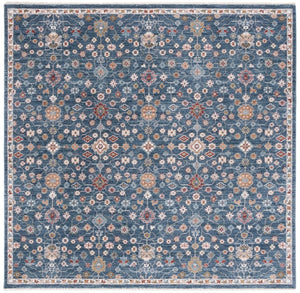 Safavieh Lauren Ralph Heriz Persian Medallion Polyester Area Rug for Living Dining Rooms 6'-7" x 6'-7" (Square) LRL1402N-7SQ