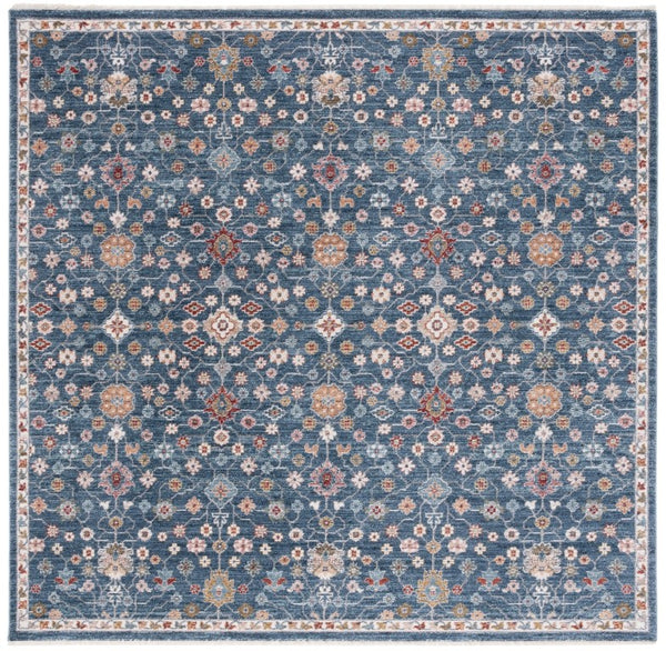 Safavieh Lauren Ralph Heriz Persian Medallion Polyester Area Rug for Living Dining Rooms 6'-7" x 6'-7" (Square) LRL1402N-7SQ